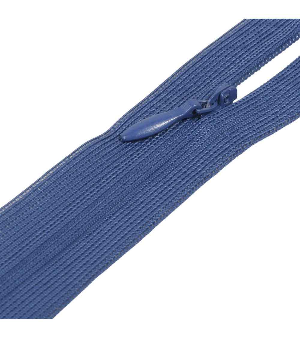 Adjustable non-separable invisible closure - French blue