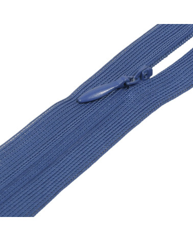 Cierre invisible ajustable no separable - Azul francés