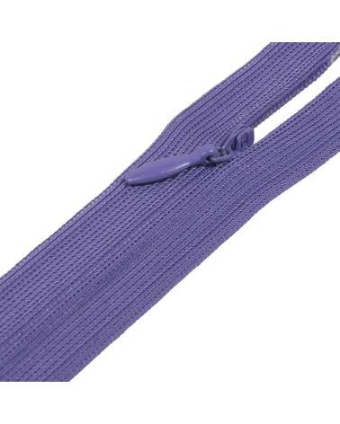 Fermeture invisible non séparable ajustable - violet