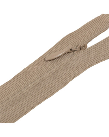 Adjustable invisible non-separable closure - stone beige