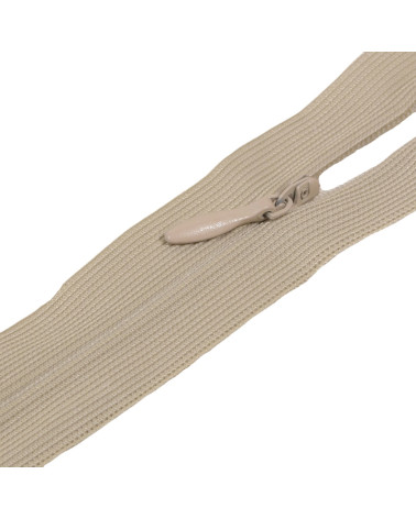 Adjustable invisible non-separable closure - antelope beige