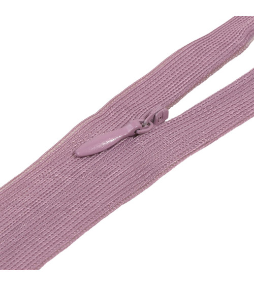 Adjustable invisible non-separable closure - lavender purple