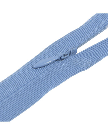 Adjustable non-separable invisible zipper - delft blue