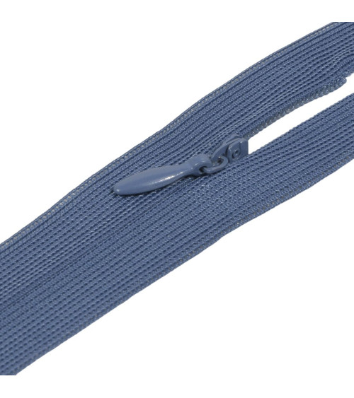 Adjustable non-separable invisible closure - mineral blue