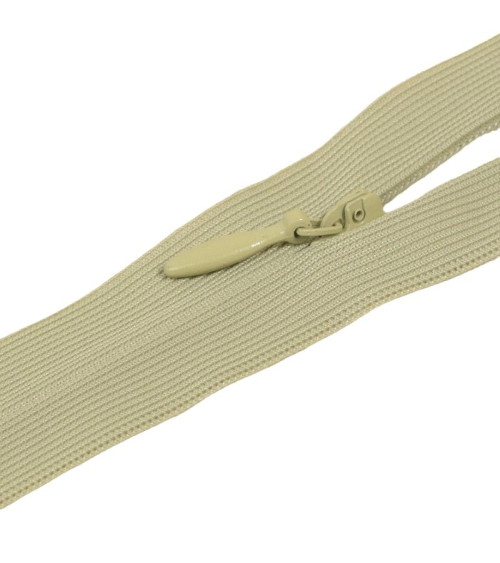 Adjustable non-separable invisible closure - lime green