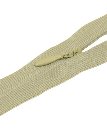 Adjustable non-separable invisible closure - lime green