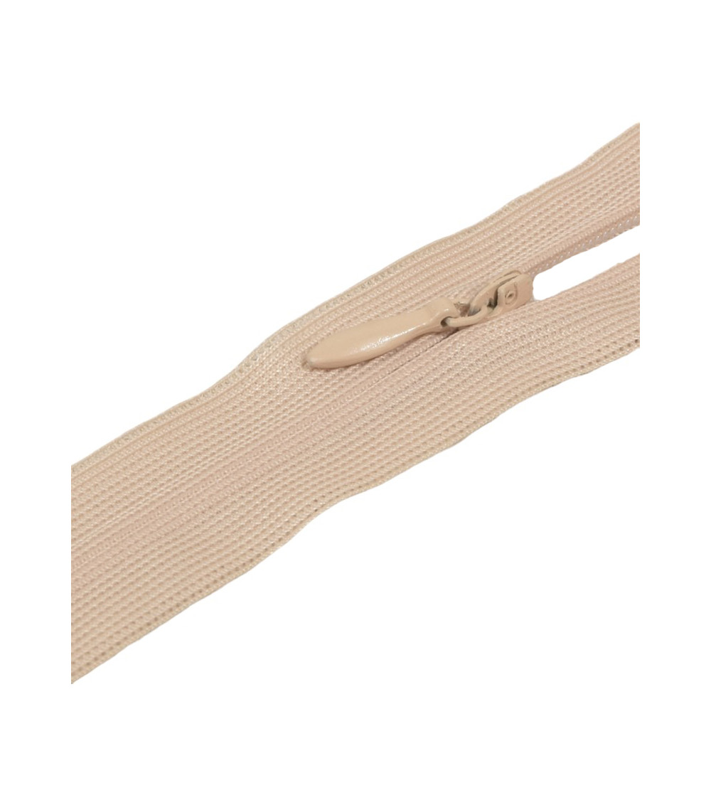 Adjustable invisible non-separable closure - light beige