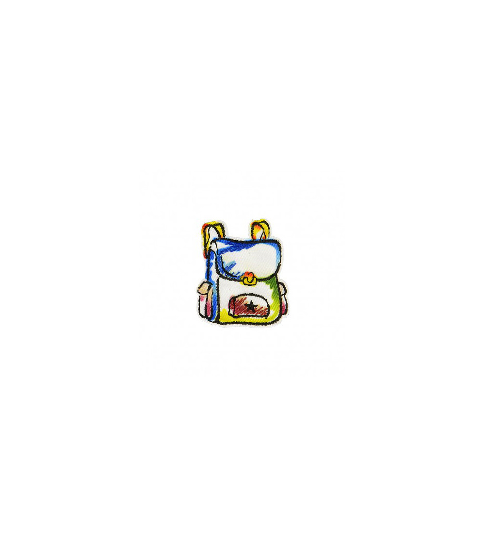 Bügelbild Schulrucksack 3cm x 3cm