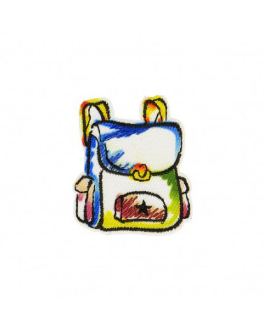 Iron-on badge School backpack 3cm x 3cm