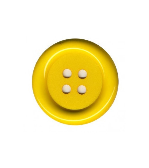 Bouton clown jaune 38mm