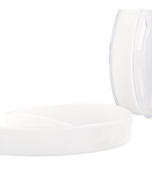 10m reel High density white velvet