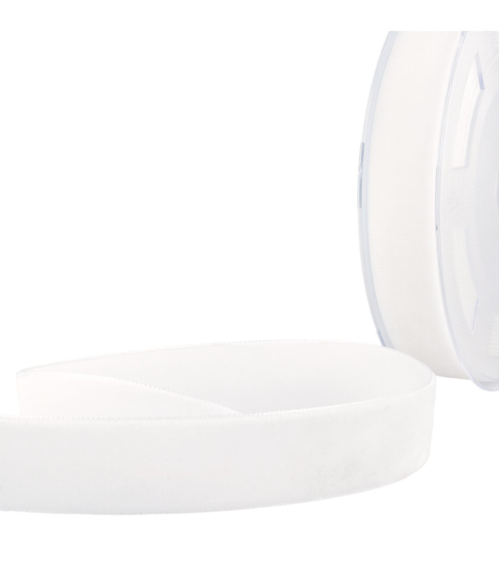 10m reel High density white velvet