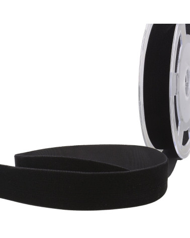 10m reel of high density black velvet