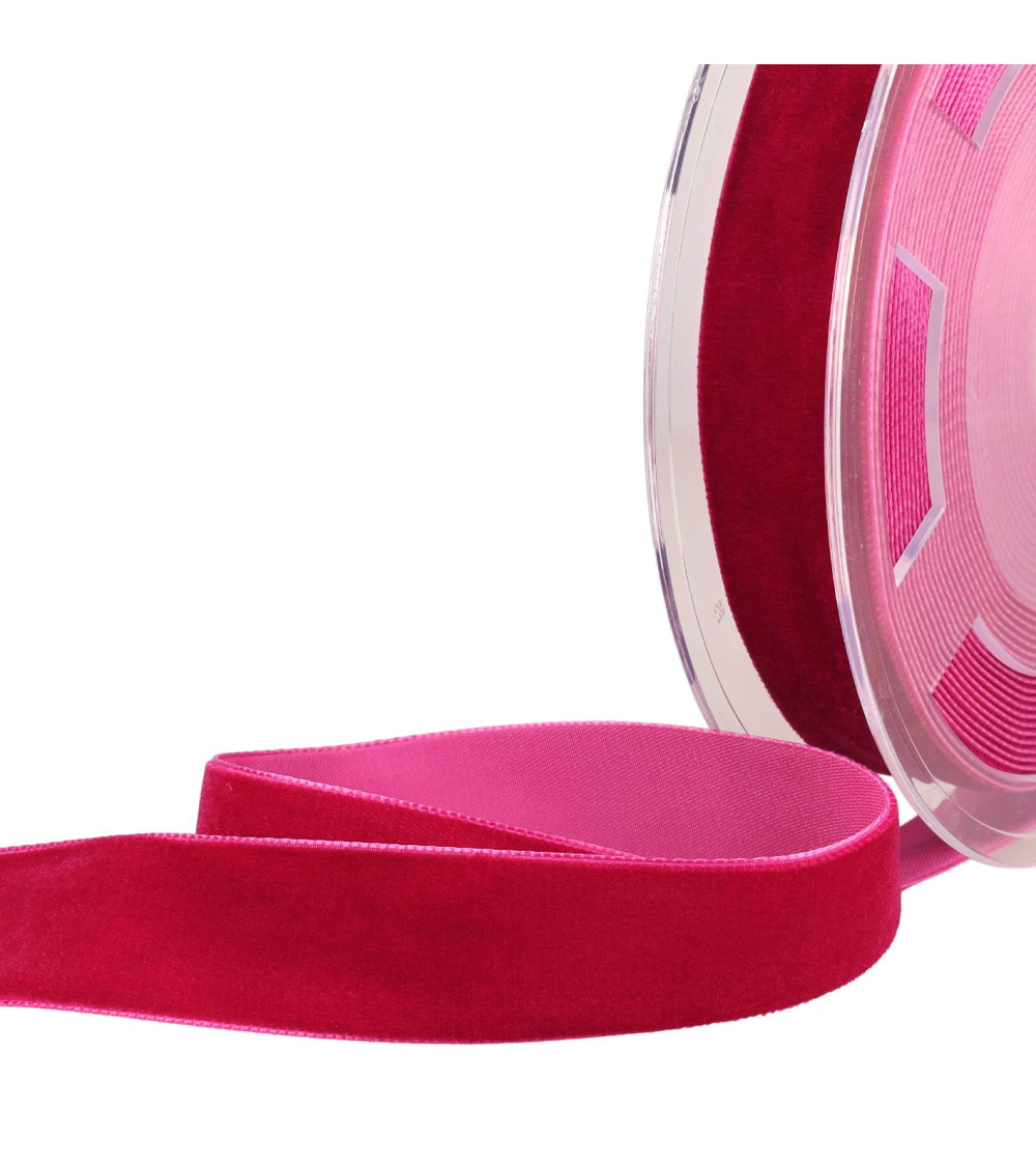 10m spool High density black/pink velvet