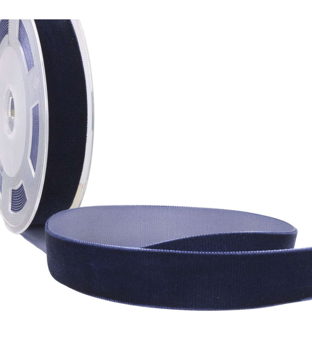 10m reel High density navy blue velvet