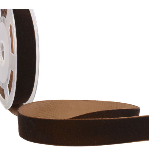 10m spool High density dark brown velvet
