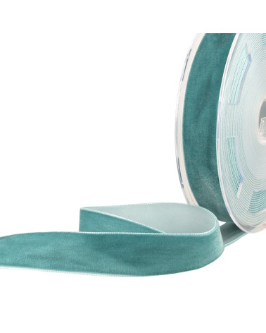 Bobine 10m Velours haute densité bleu