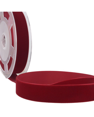 10m reel High density burgundy red velvet