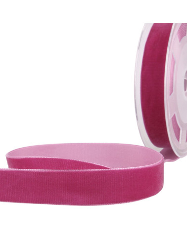 Bobine 10m Velours haute densité framboise