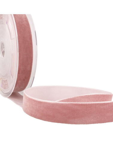 10m reel of high density old pink velvet