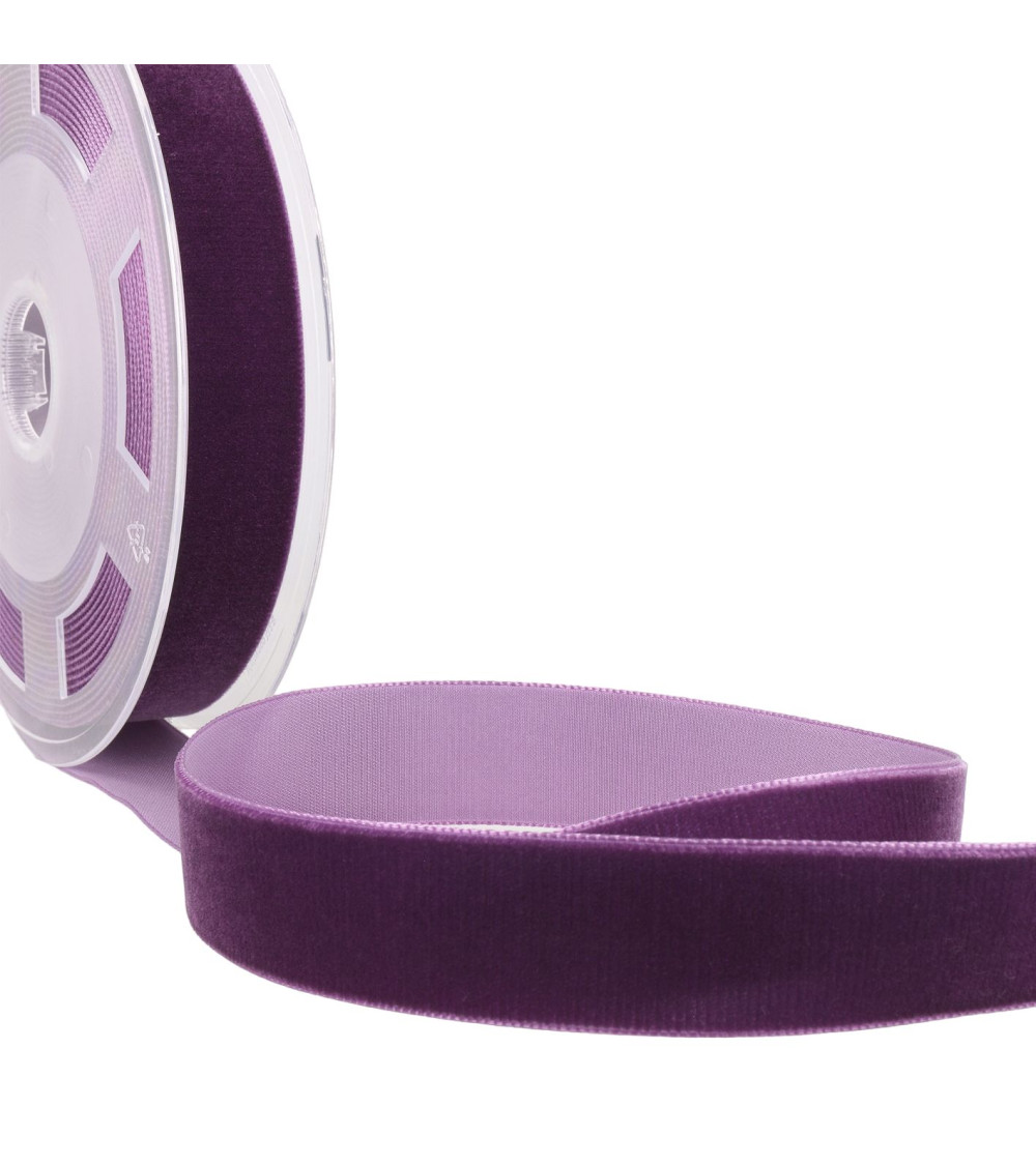 10m reel of high density plum velvet