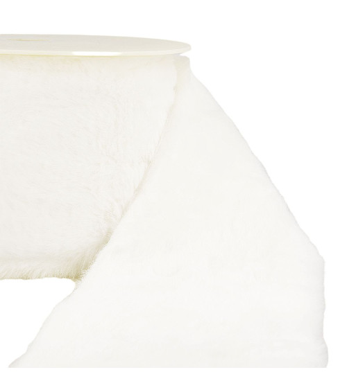 5m spool White acrylic fur