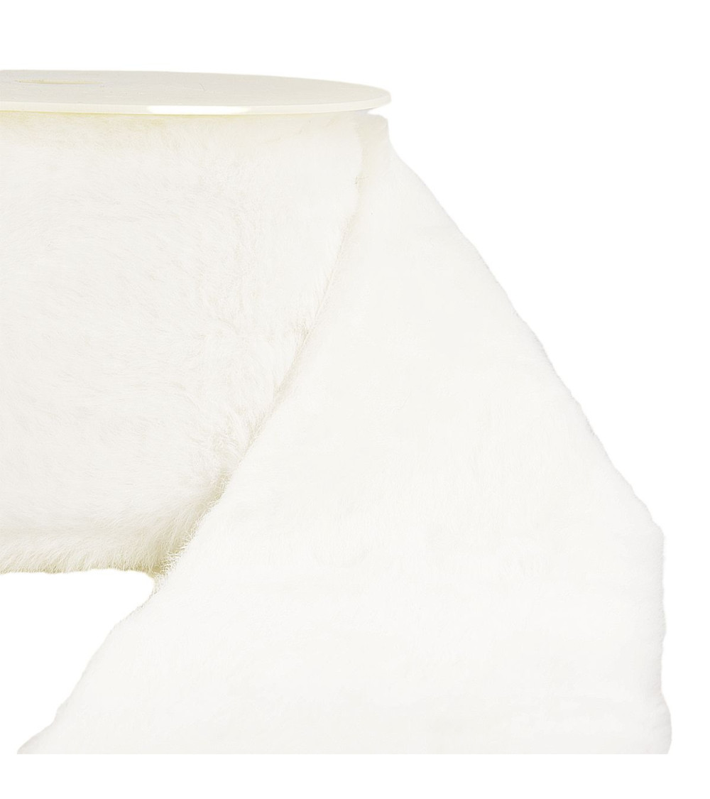 5m spool White acrylic fur