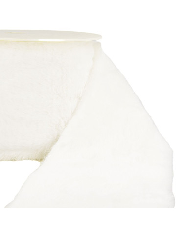 5m spool of white acrylic fur