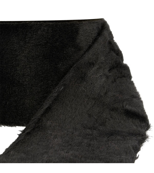 5m spool Black acrylic fur