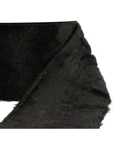 5m spool Black acrylic fur