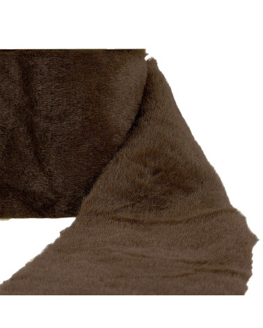 Bobine 5m Fourrure acrylique marron foncé