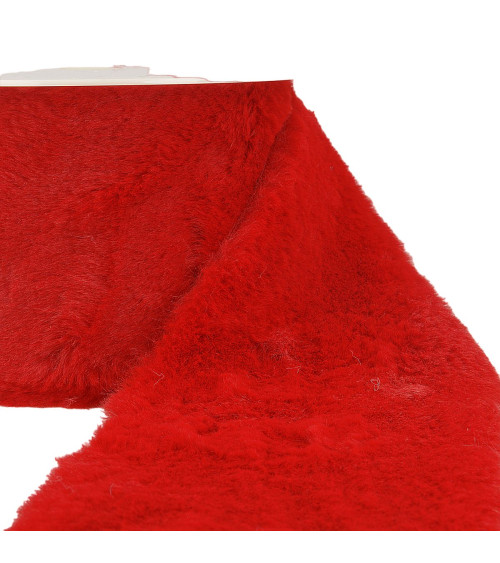 5m spool Red acrylic fur