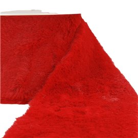 Bobine 5m Fourrure acrylique rouge