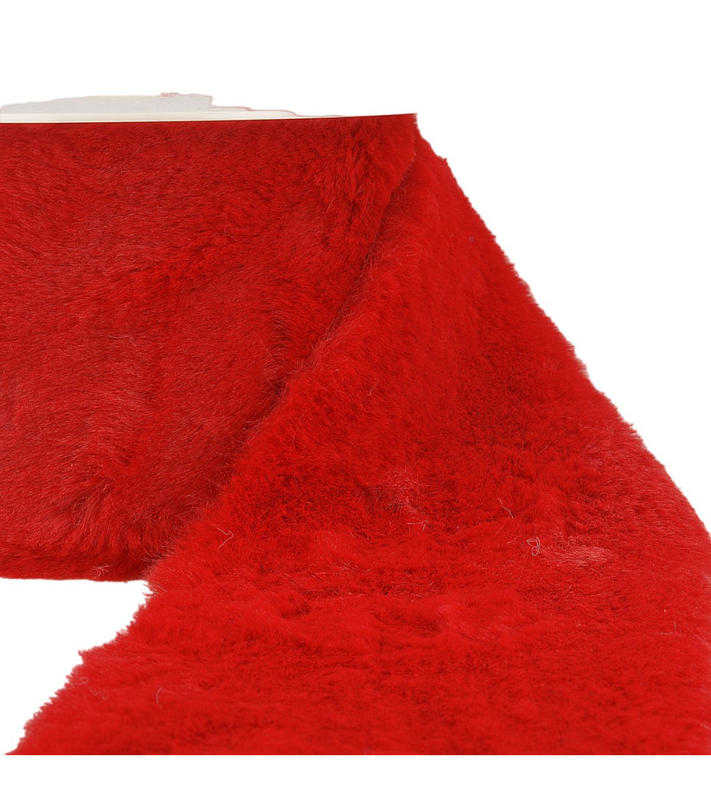 5m spool Red acrylic fur