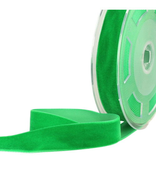 Dark green high density velvet per meter