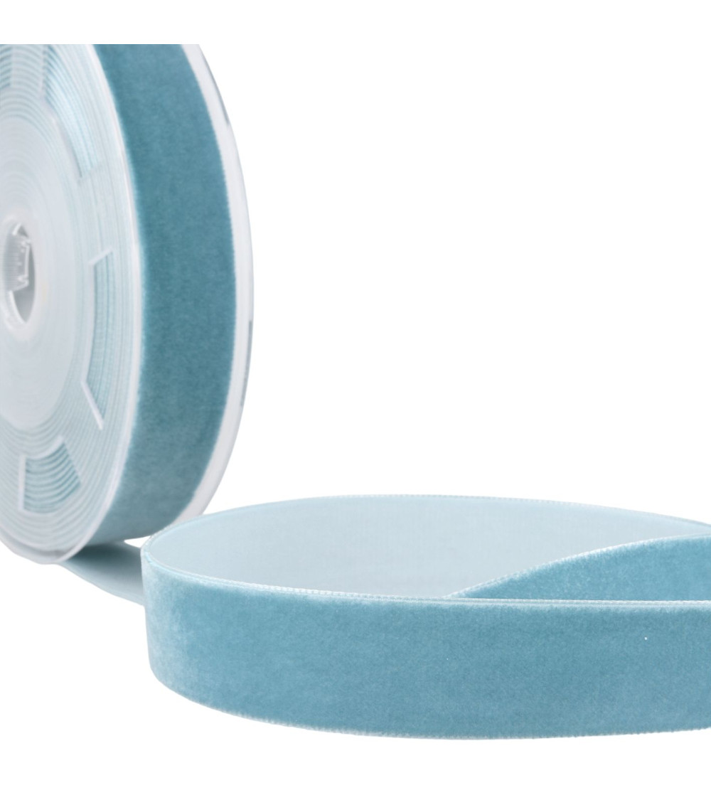 High density gypsy blue velvet by the meter