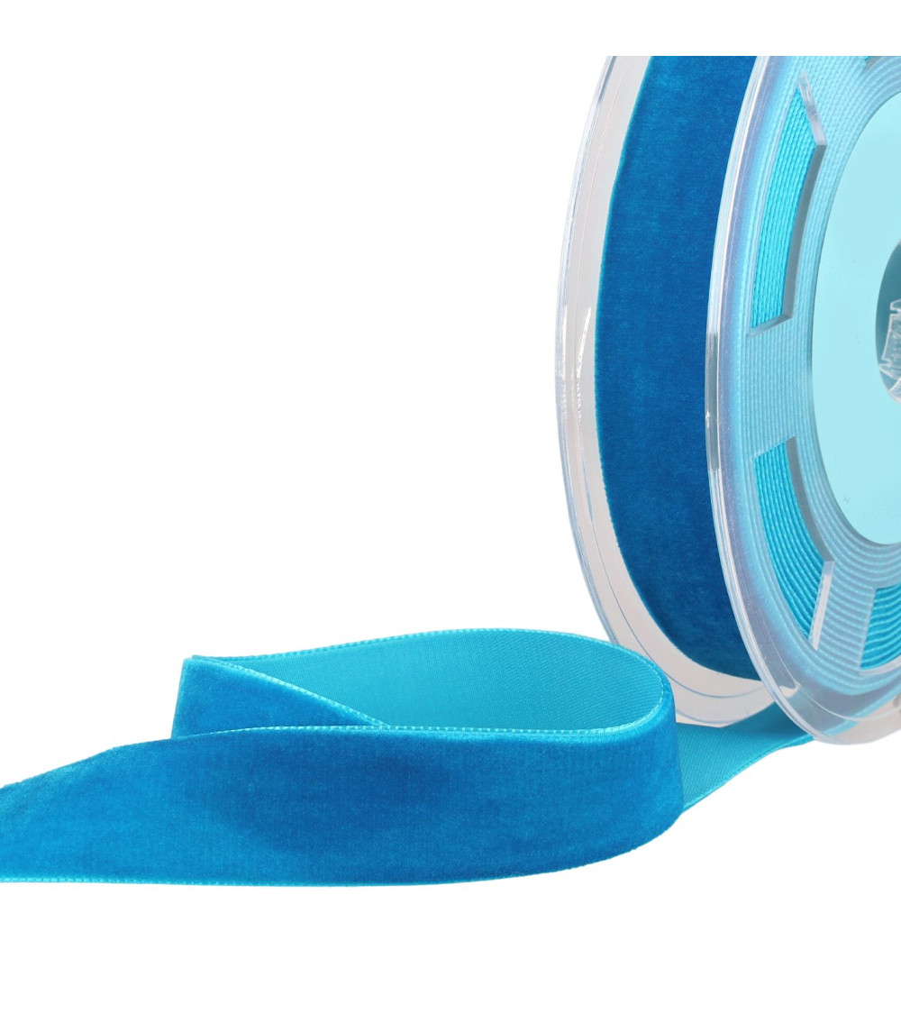 Burgundy blue high density velvet per meter