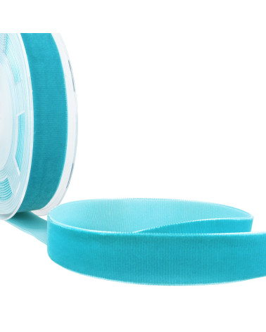 Velours haute densité bleu acier au mètre