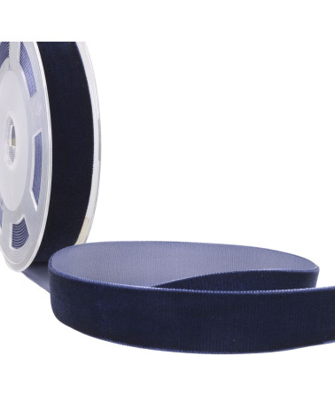 Velours haute densité bleu marine au mètre