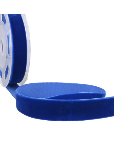 Royal blue high density velvet per meter