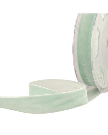 Light blue high density velvet per meter