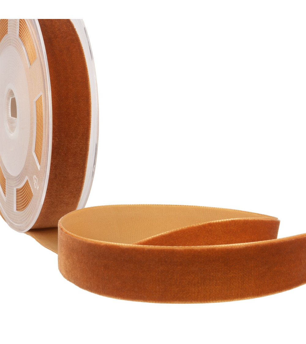 High density rust velvet per meter