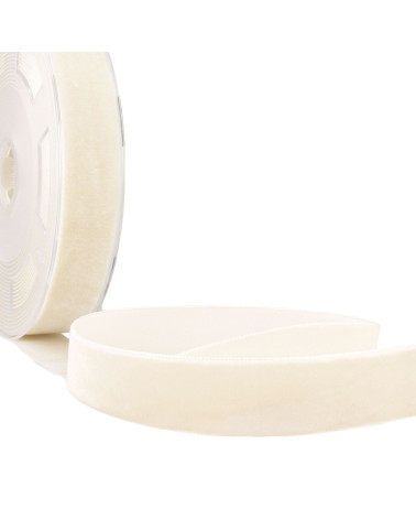 High density ecru velvet per meter