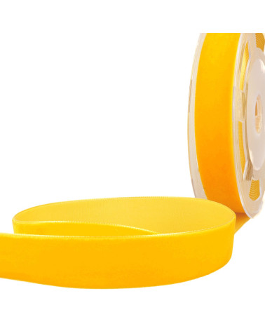 High density gold yellow velvet per meter