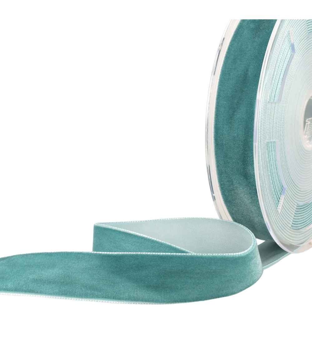 Blue high density velvet per meter