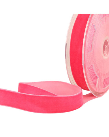 Raspberry high density velvet by the meter