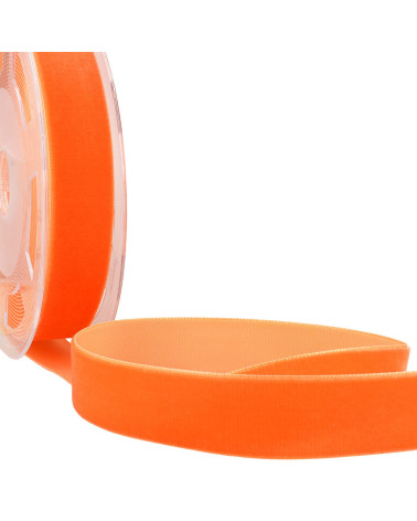 Orangefarbener Samt mit hoher Dichte pro Meter