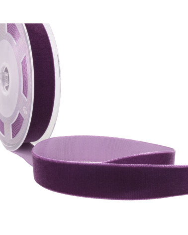 Plum high density velvet per meter