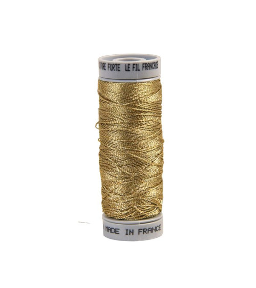 Strong couture metallic thread 50m gold made in France