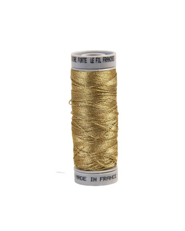 Strong couture metallic thread 50m gold made in France